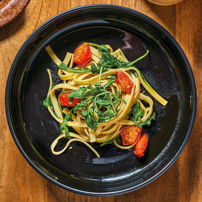 Sourdough Tagliatelle with Cherry Tomatoes