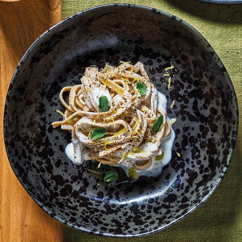 Smoked Tagliatelle with Ricotta and Lemon Zest