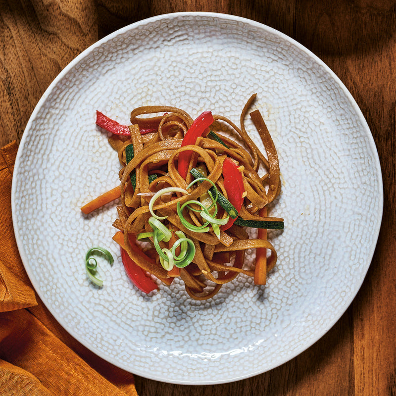 Umami Tagliatelle with Vegetables and Soy