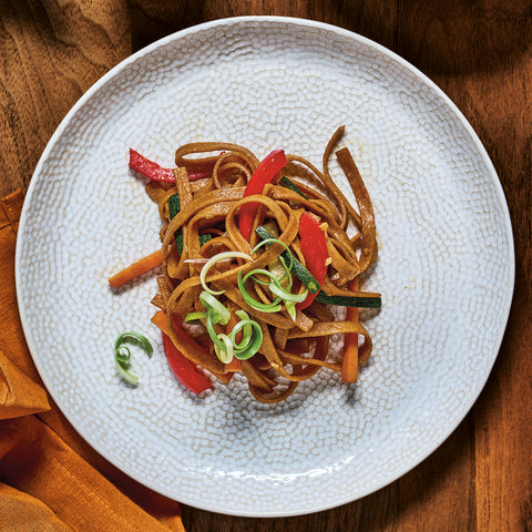 Umami tagliatelle with Vegetables and Soy